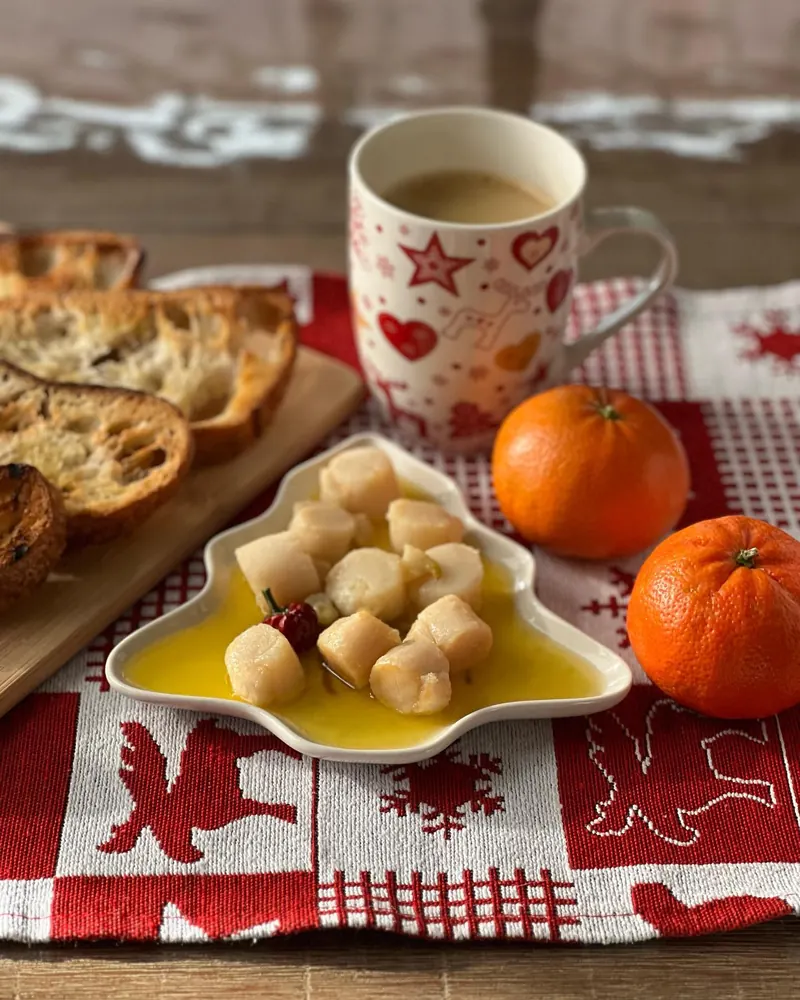 Гребешки в топлёном масле