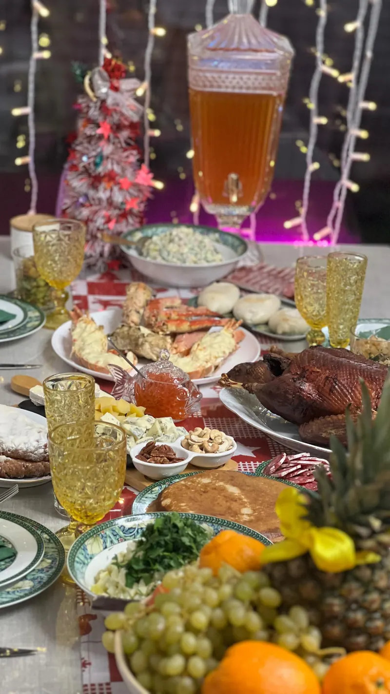 Новогодний стол фудблогера